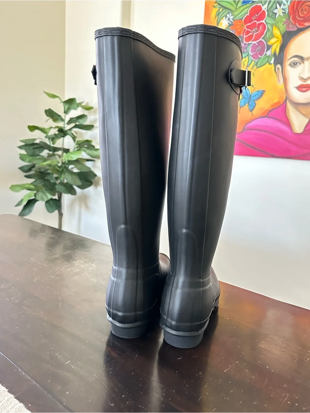 Hunter Matte Black Tall Waterproof Boots